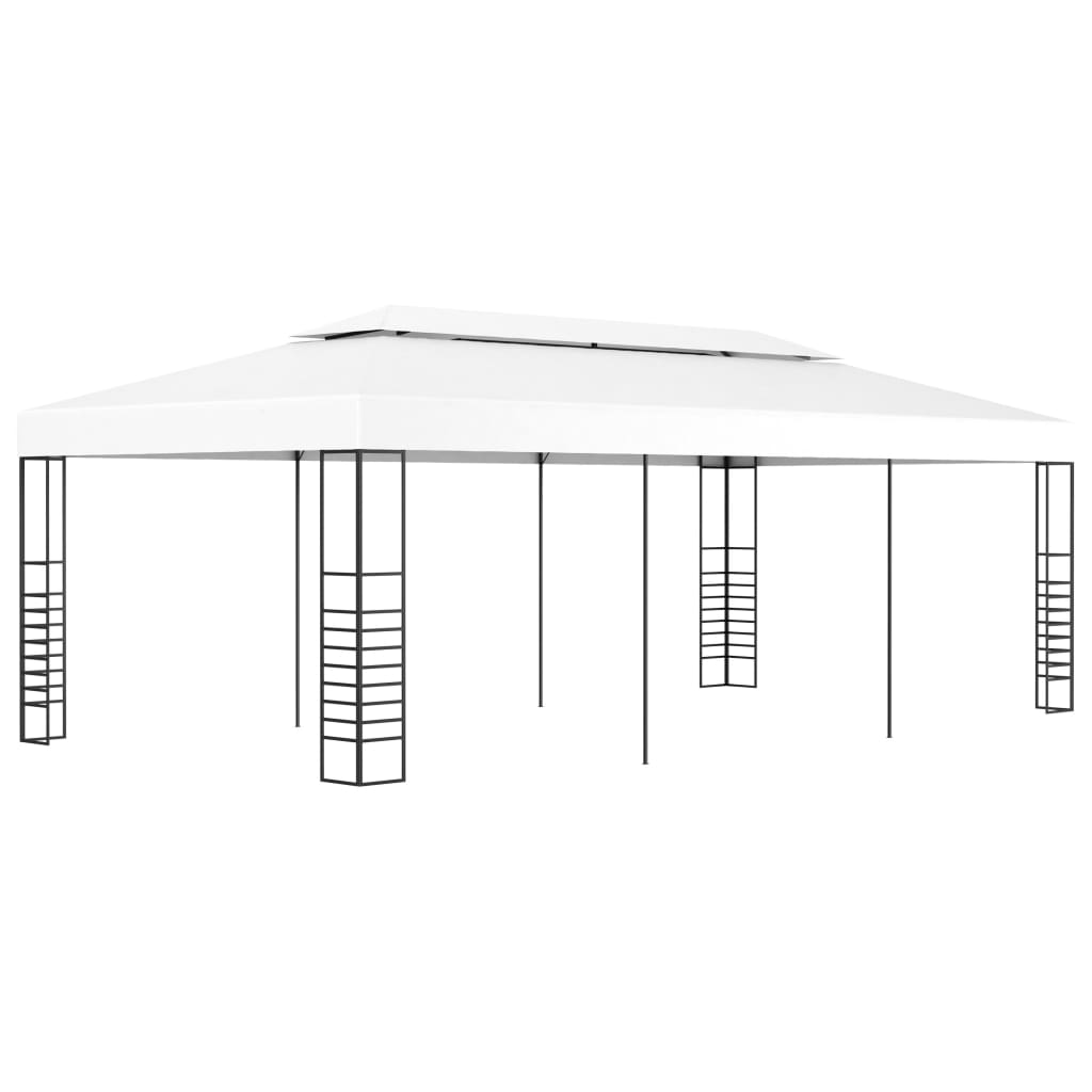 Tuinscherm – Balkonscherm – Privacyscherm – Windscherm – Kunsthaag – 3 x 6 Meter – Stalen Frame & Waterafstotend Polyester Dak