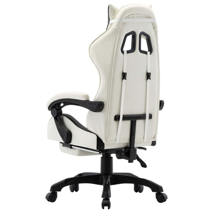 Gamestoel – Gaming Stoel – Game Stoel – Gaming Chair – Racestoel – Verstelbaar – Kunstleer – Inklapbare Voetensteun – 360° Draaibaar