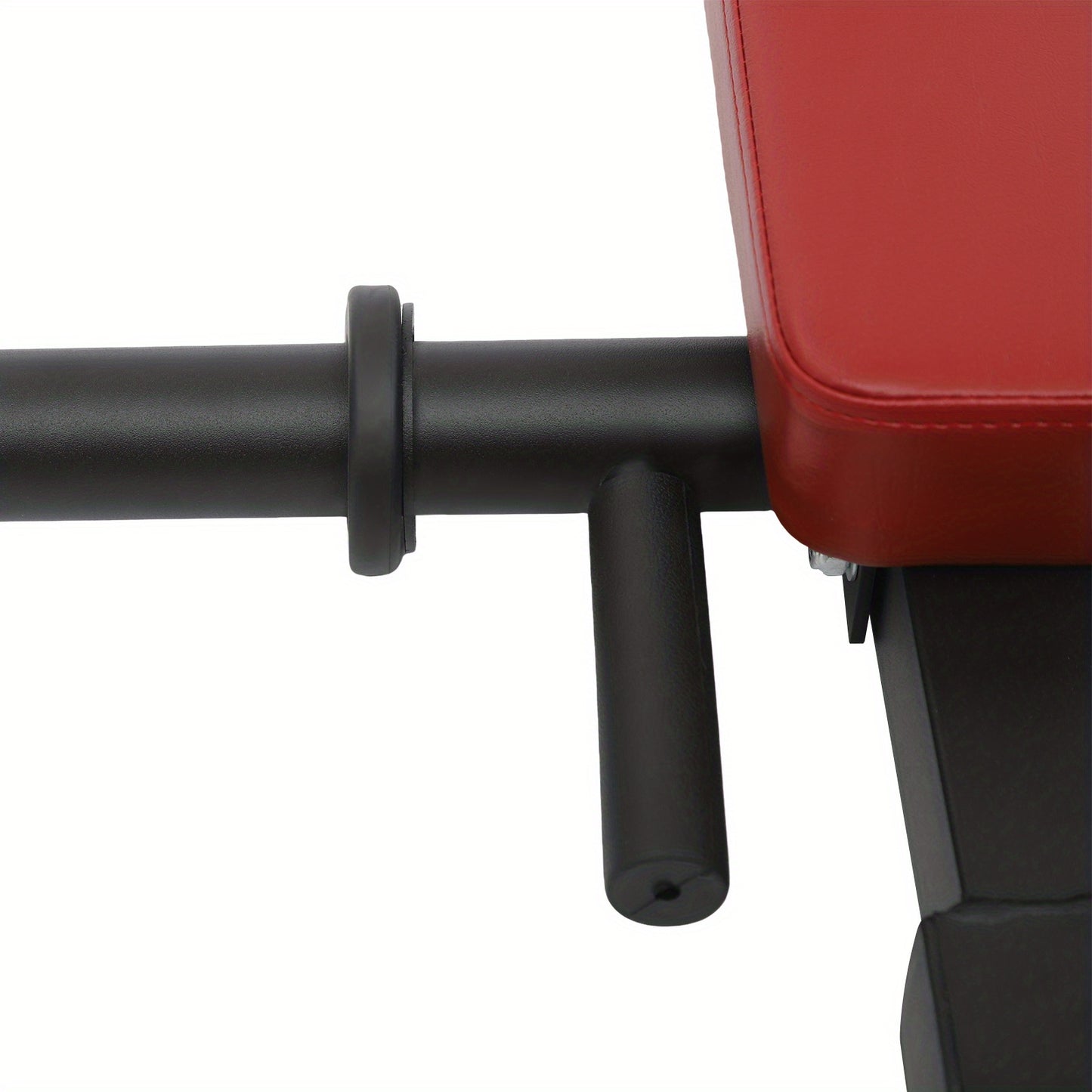 Landmine Attachment – Squat Attachment – Shoulder Press Accessoire – Barbell Landmine – Schoudersteun – Duurzaam Staal – Comfortabele Padding – Rood Zwart