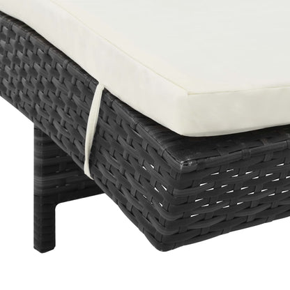 Lounger – Ligstoel – Zonnebank – Buitenmeubel – Tuinmeubel – Weerbestendig PE-Rotan – Instelbare Rugleuning