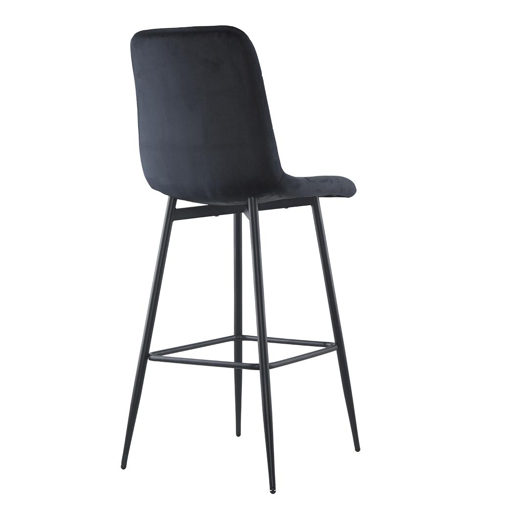 Velvet Fauteuils – Fluwelen Stoelen – Lounge Fauteuils – Zachte Relaxstoelen – Set Van 2 – Polyester Velvet Bekleding – Zwart Houten Frame