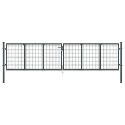 Gashek – Tuinhek – Schutting – Afsluiting – Veiligheidshek – Gegalvaniseerd Staal – 400x150 cm Antraciet