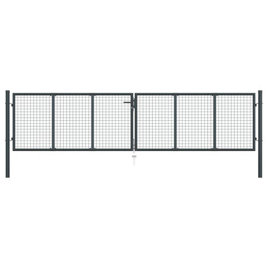 Gashek – Tuinhek – Schutting – Afsluiting – Veiligheidshek – Gegalvaniseerd Staal – 400x150 cm Antraciet