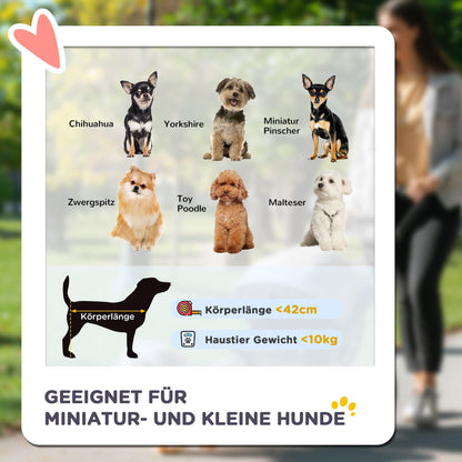 Hondenwagen – Hondenbuggy – Dierenwagen – Huisdierwagen – Hondenkar – Inklapbaar Ontwerp – Comfortabel Zitkussen – Stevig IJzeren Frame – Ventilerende Mesh Ramen – Grijs/Zwart Oxford