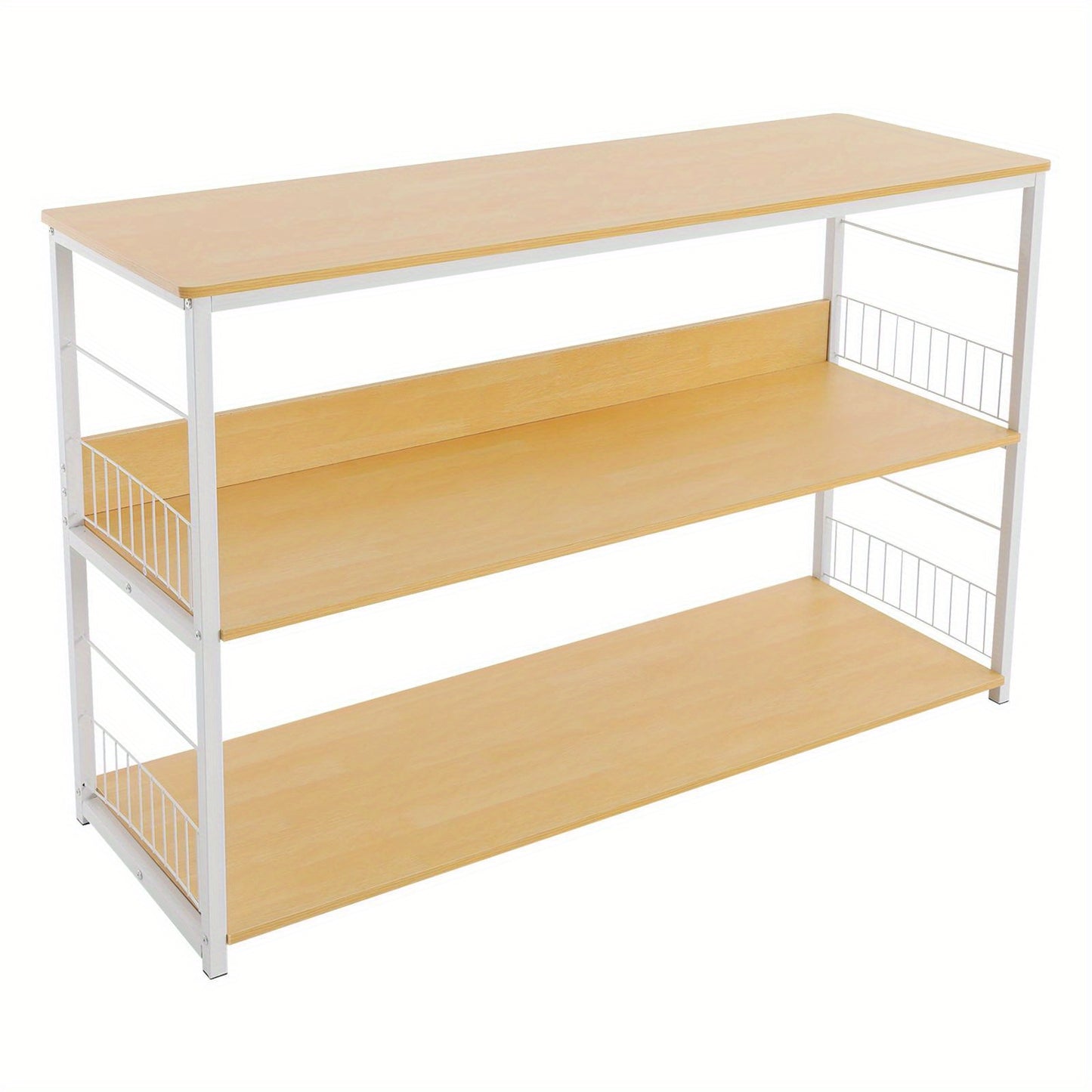Modern Floor-Standing Bookshelf Double-Tier Storage Unit Multi-Functional Storage Cabinet Suitable for Dorms, Apartments, Classrooms, Offices, and More 35cm Shelf Spacing, Utility Racks