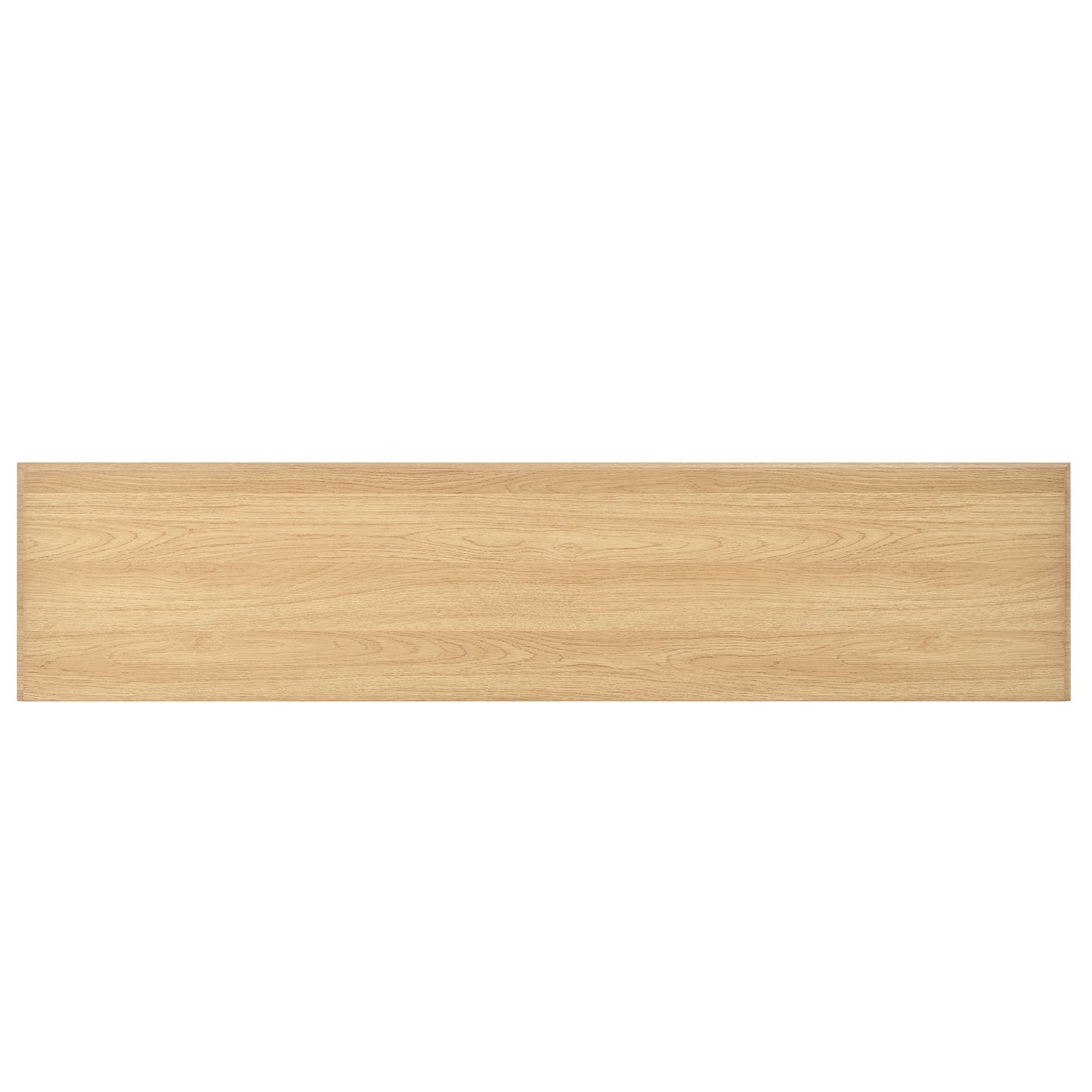 Dressoir – Sideboard – Buffetkast – Opbergkast – Kast – Modern Design – MDF Wit Met Houtlook – 160x35x76 cm – Verstelbare Planken – 3 Lades & 4 Deuren – Zwarte Handgrepen