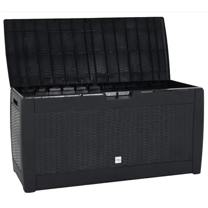 Tuinkist – Opbergbox – Kussenbox – Tuinopbergkast – Tuinbox – Ruim 310L – Duurzaam Polypropyleen – Weerbestendig Antraciet – 119x48x60 cm – Rechthoekig Design