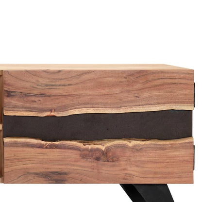 Tvmeubel – Tv-kast – Mediameubel – Opbergmeubel – Tv-console – Massief Acaciahout – Stevig Ontwerp – 140x30x45 cm