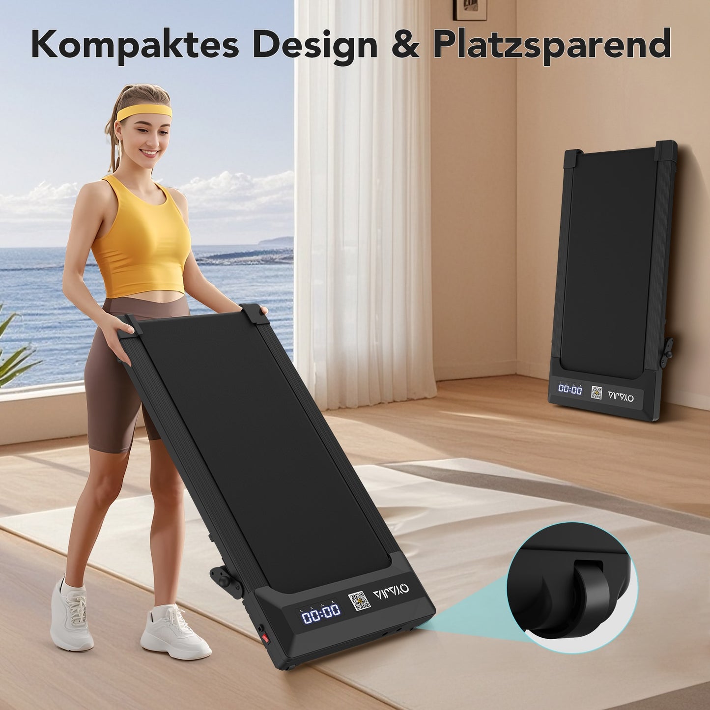 Loopband – Wandelband – Fitnessband – Hardloopband – Thuisgym – Verstelbare Hellingshoek – Stille 0,65 PK Motor – Breed Loopvlak 39x90 cm