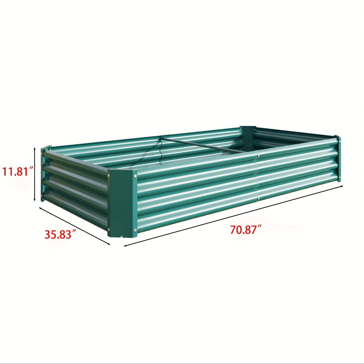 Hoogtebed Tuin – Verhoogd Plantenbed – Moestuinbak – Tuinbak – Bloemenbak – Metalen Plantbak – Stevig Stalen Frame – Zonder Bodem Ontwerp