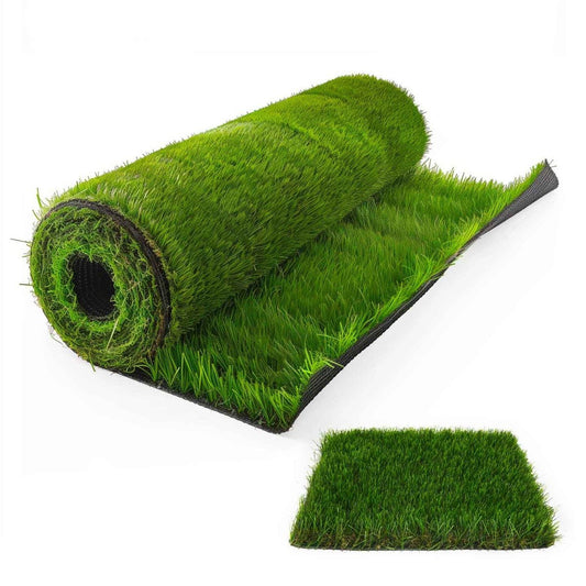 Kunstgras – Grastapijt – Grasmat – Synthetisch Gazon – Nepgras – 1x10 Meter – 30 mm Hoogte – Waterdoorlatend & Onderhoudsvrij