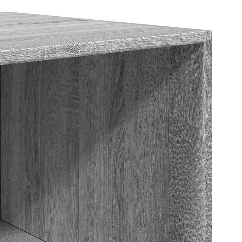 Kledingkast – Garderobekast – Kledingopberger – Dressoir – Opbergkast – Grijs Sonoma Eiken – Vrijstaand – Massief Hout – 80x50x200 cm