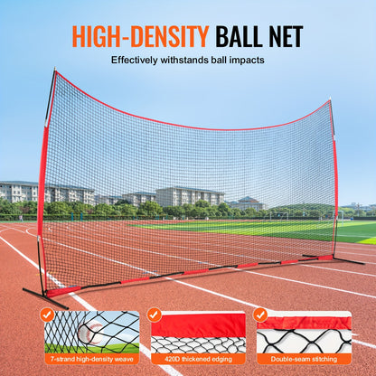 Sportnet – Trainingsnet – Honkbalnet – Softbalnet – Barrièrenet – 6,1x3,05 meter – Duurzaam PET Materiaal – Inklapbaar Met Draagtas