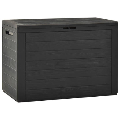 Opbergbox Tuin – Tuinkussenbox – Tuinbox – Tuinkist – Tuinopbergkast – Duurzaam Polypropyleen – Vergrendelbaar Deksel – 190 Liter – 78x44x55 cm – Antraciet