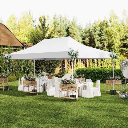 Vouwtent – Partytent – Evenemententent – Tuinkamer – Garden Pavilion – 3x6m Wit – Waterdicht – UV Bescherming 50+
