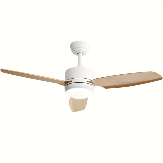 Plafondventilator – Ventilator Plafond – Plafondlamp Ventilator – Ventilator Met Verlichting – Woonkamer Ventilator – 116,8 cm – 3 ABS Bladen Met 18W Dimbare LED