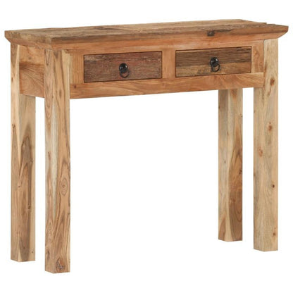 Sidetable – Consoletafel – Wandtafel – Haltafel – Bijzettafel – Acaciahout & Massief Hout – Smal Ontwerp 90,5x30x75 cm