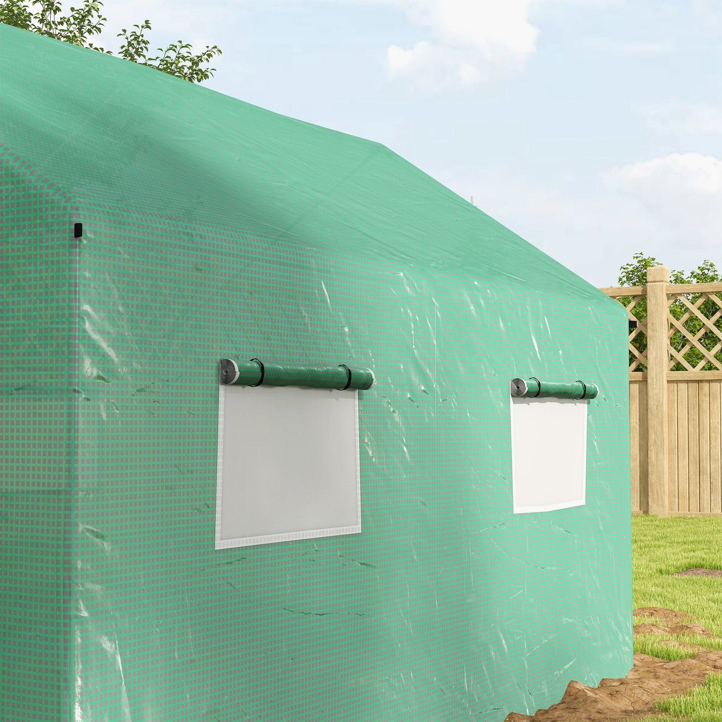 Tuinkas – Kas – Kweekkas – Groentekas – Plantenkas – 2x3 Meter – Gegalvaniseerd Stalen Frame – UV-Beschermde PE Hoes