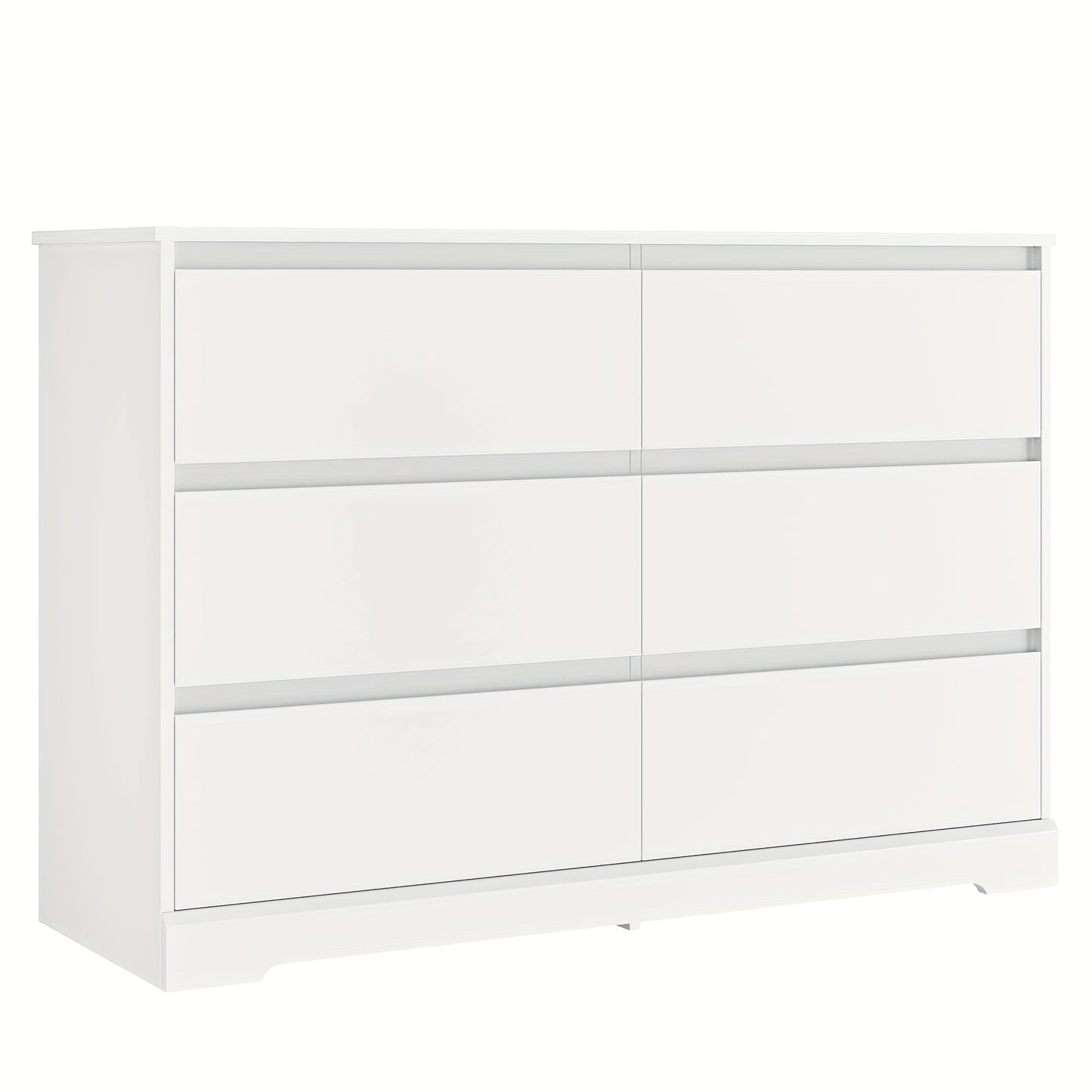 Ladeblok – Ladekast – Kast – Dressoir – Opbergkast – 6 Ruime Lades – Hoogwaardig MDF & Houten Ladepanelen – 120x40x82 cm – Anti-Omvalbeveiliging