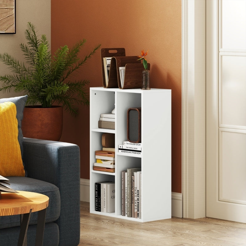 Boekenkast – Opbergkast – Rek – Stelling – Dressoir – Wit – Multifunctioneel & Ruimtebesparend – Stevig Spaanplaat Met Valbeveiliging