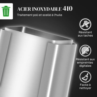 Prullenbak – Afvalbak – Pedaalemmer – Afvalemmer – Afvalscheidingsprullenbak – 2x30 Liter – RVS Met Softclose Deksel
