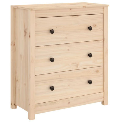 Dressoir 70X35X80 Cm Massief Grenenhout
