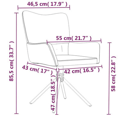 Eetkamerstoel – Draaistoel – Dining Chair – Stoel – Kruispootstoel – Bordeauxrood – 360° Draaibaar – Fluwelen Bekleding