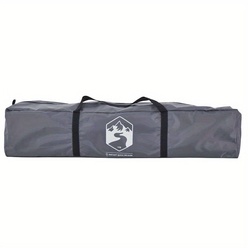 3-Persoons Campingtent – Familie Tent – Buitentent – Vriendentent – Festival Tent – Lichtgewicht Polyester – Snelle Haak-en-Loop Sluiting – Grijs/Oranje