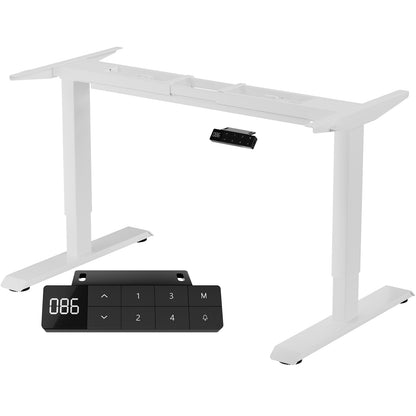 Zit-Sta Bureau Frame – Verstelbaar Bureau Onderstel – Hoogte Verstelbaar Bureauframe – Elektrisch Zit Sta Frame – Bureau Poten – 3-Niveaus Verstelbaar 60-125 cm – Robuust IJzer – Minimalistisch Design