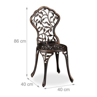 Bistroset – Balkonset – Tuinset – Bistrotafel – Tuinstoelen – Antiek Design – Weerbestendig Aluminium – Compact & Duurzaam