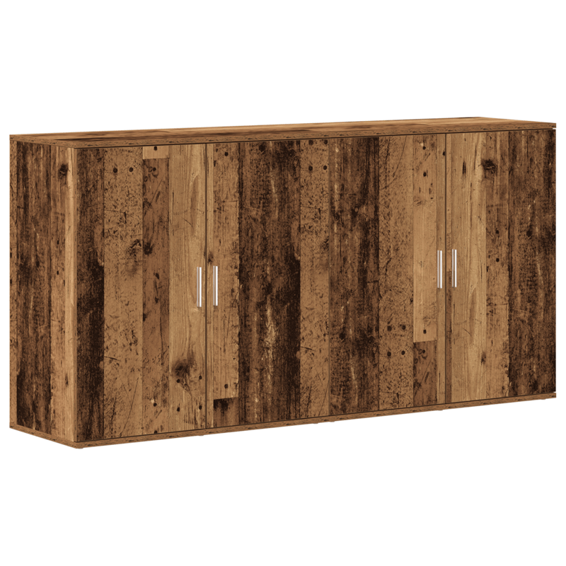 Sideboard – Dressoir – Opbergkast – Kast – Buffetkast – Bruin – Massief Hout – 3 Ruime Lades – Compact 79x38x80 cm