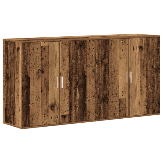 Sideboard – Dressoir – Opbergkast – Kast – Buffetkast – Bruin – Massief Hout – 3 Ruime Lades – Compact 79x38x80 cm