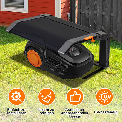 Robot Lawn Mower Garage, Folding Lawn Mower Garage, Garage for Robot Lawn Mowers, 72 x 56 x 36 cm, Easy Assembly, with Metal Feet, UV Protection