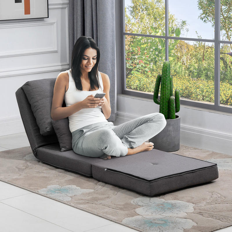vloermatras – slaapmatras – vouwmatras – logeermatras – matras – 2-in-1 vouwstoel en matras – duurzaam polyester – lichtgewicht en compact 60x80x56 cm