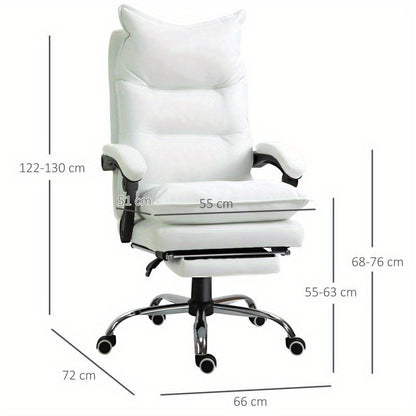 Bureaustoel – Ergonomische Stoel – Office Chair – Draaistoel – Bureaustoelen – Geheugenfoam Komfort – 360° Draaibaar Met Metalen Frame
