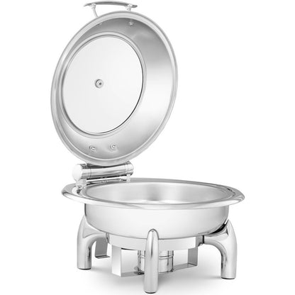 Round Food Warmer with a Window Lid, Diameter 39 Cm, 5.5 L