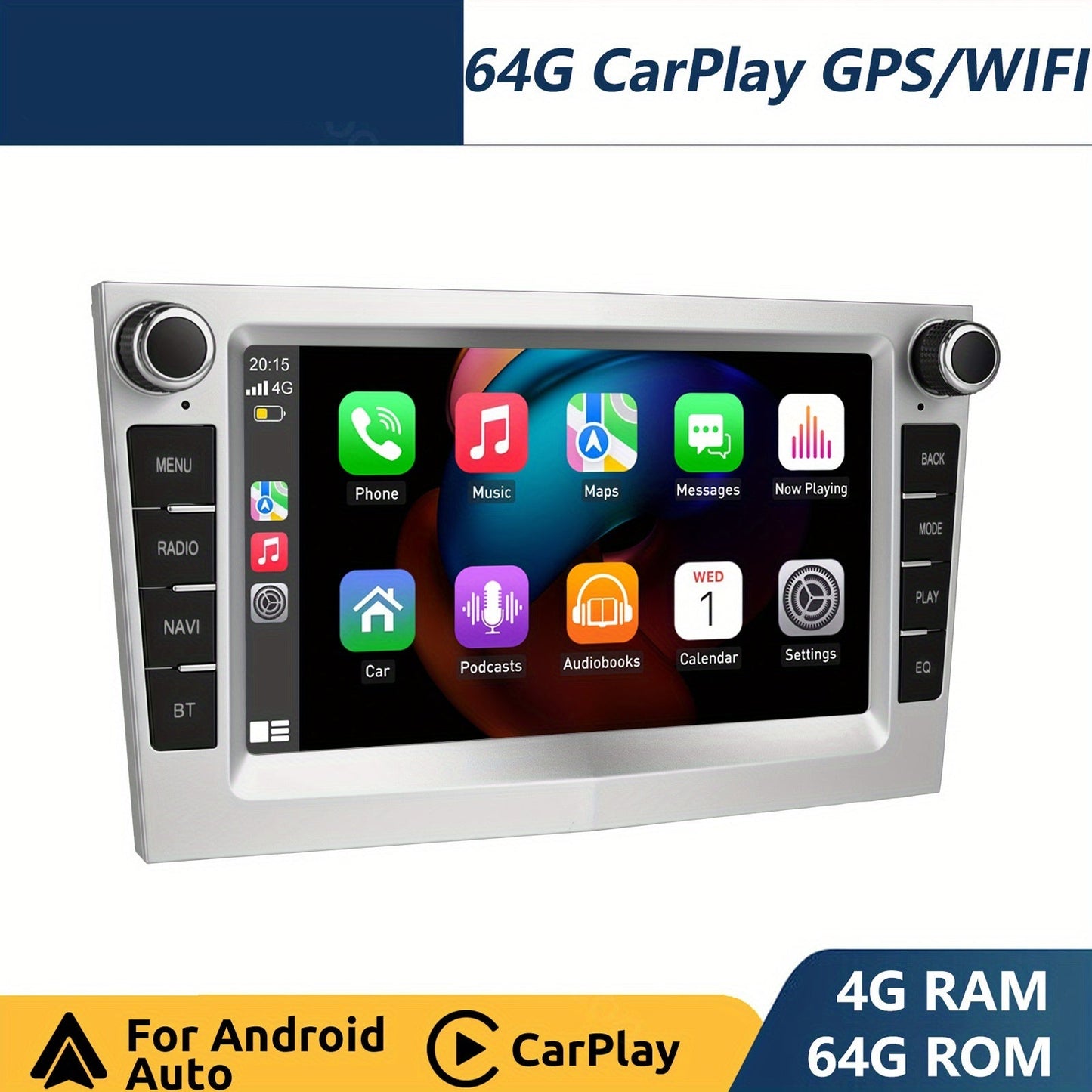 Autoradio – Multimediaspeler – Car Stereo – Navigatiesysteem – Android 14 – 7-Inch HD IPS Touchscreen – 4GB RAM + 64GB Opslag