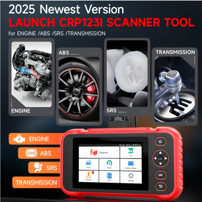 OBD2 Scanner – Autodiagnose Tool – Foutcode Lezer – ABS Scanner – Airbag Scanner – Lees en Wis Motor- & Transmissiefoutcodes – Live Dataweergave