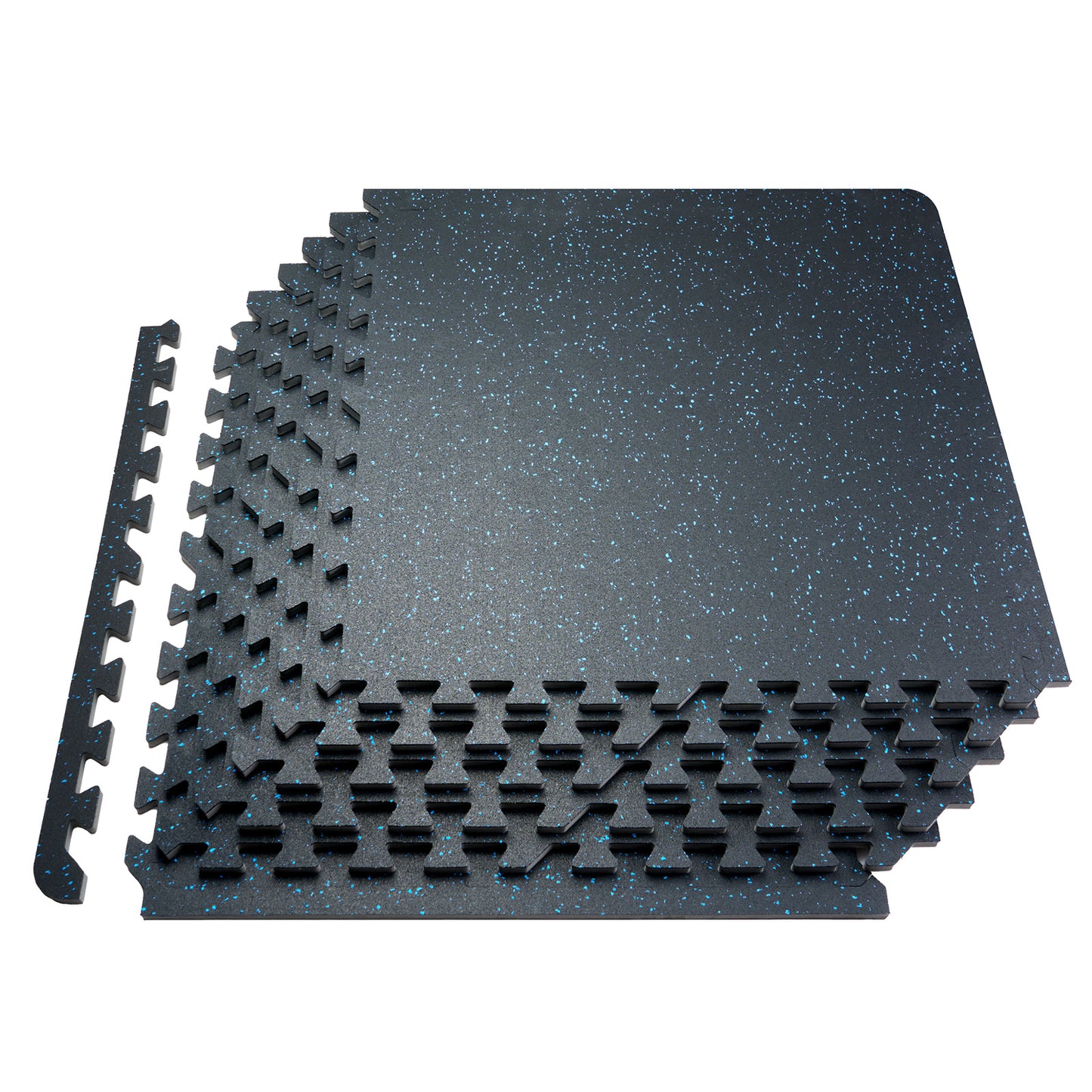 Fitnessvloer – Sportvloer – Trainingsmat – Gymvloer – Vloertegels – Schokabsorberend – Antislip rubber met EVA foam 25 Tegels 9,3 m²