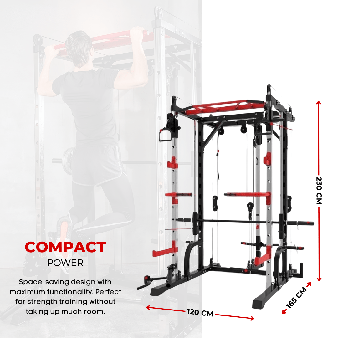 Smith Rack Machine – All-in-One Strength Station for Safe and Effective Strength Training at Home
