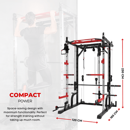 Smith Rack Machine – All-in-One Strength Station for Safe and Effective Strength Training at Home