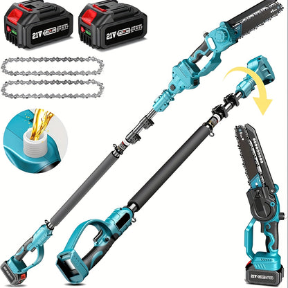 Kettingzaag – Snoeizaag – Takkenzaag – Mini Kettingzaag – Accu Kettingzaag – 800W Brushless Motor – Verstelbare Steel 20 cm