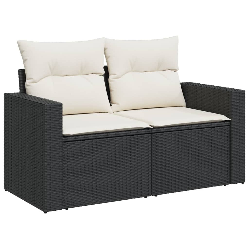 Tuinbank – Buitenbank – Balkonbank – Zitbank – 2-zits – Poly Rattan – Weerbestendig – Met Opbergruimte