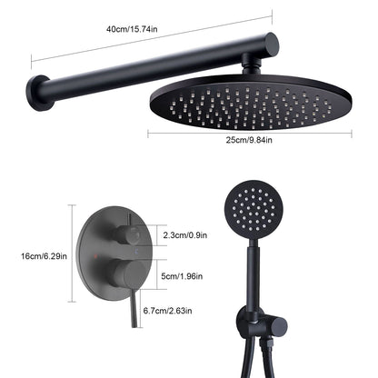 Thermostatic shower mixer Shower set Shower system Rain shower head Handheld shower head Concealed installation, Bathroom Upgrade, Minimalist Style, Wallmounted Shower, Shower Mixer Valve, Homeowners, Contractors