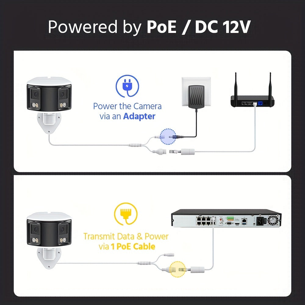 Beveiligingscamera – Bewakingscamera – Camerabewaking – Binnencamera – IP-camera – 6MP Resolutie – Full-Color Nachtzicht met 2-Weg Audio