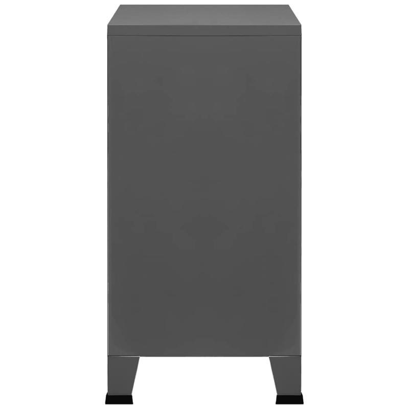 Industriële Opbergbox – Opbergcontainer – Opbergkast – Organizer – Opslagbox – Antraciet – Grote Inhoud 75x40x80 cm – Stevige Duurzame Constructie