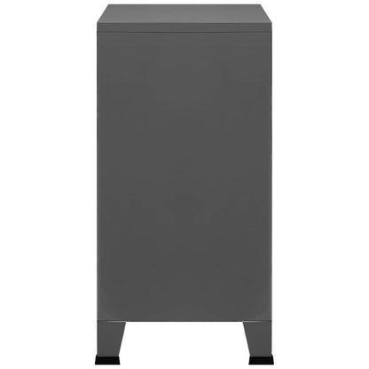 Industriële Opbergbox – Opbergcontainer – Opbergkast – Organizer – Opslagbox – Antraciet – Grote Inhoud 75x40x80 cm – Stevige Duurzame Constructie