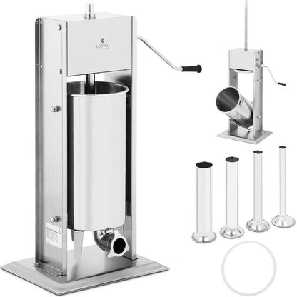 Sausage Stuffer Vertical Manual 15 L + 4 Funnels