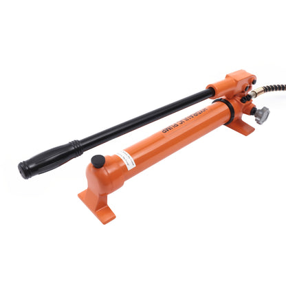 Handmatige Hydraulische Pomp – Hydraulische Handpomp – Drukpomp – Hydraulisch Bedieningspomp – Industriepomp – Oranje Variant – 70 Mpa Krachtige Druk – 200 cm Lange Flexibele Slang