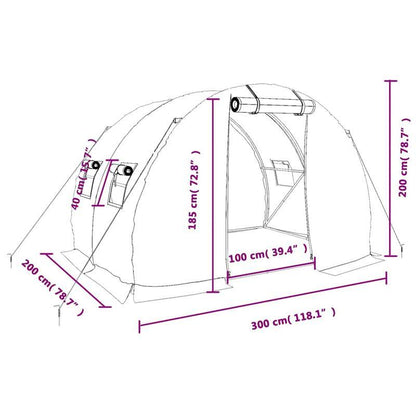 Kweektent – Growtent – Growbox – Kweekkast – Kweektenten – 6x3x2m Compact Ontwerp – Duurzaam Gegalvaniseerd Stalen Frame met Waterafstotend PVC